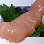 焼鳥・元気 - ５番目です。 ささみです。 もちっとした食感と旨みが口の中で広がりますよ。 これも、文句無しに美味しかったですね。   