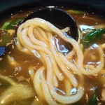 丸石食堂 - 麺アップ