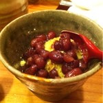 新ばし 久 - 抹茶クリームと小豆