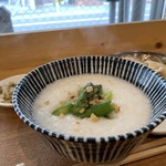 Okuizumi - アスパラガスと胡桃のおかゆ（小サイズ）+ 水餃子セット