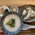奥泉 - アスパラガスと胡桃のおかゆ（小サイズ）+ 水餃子セット