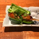 炭焼 おかげさん - ピーマンつくね