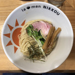 ラーメンにっこう - つけ麺(柚子白湯)中225g 870円