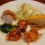 ワンドロップカフェ - 料理写真:和食ランチ(とりのから揚げ・筑前煮・きんぴら・小松菜のおひたし）