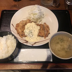 串かつ じゃんじゃん - チキン南蛮定食