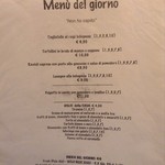 Osterla dell'Orsa - 店内メニュー