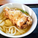 純手打うどん よしや - とり天うどん（かけうどん+塩麹とり天）