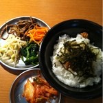 Horumon Yakiniku Shichifuku - ランチ ビビンバ＆冷麺