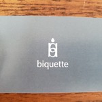 Biquette - お店名刺(表)