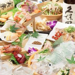 Don't miss the Setouchi Seafood boatload and squid course! !