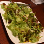 ビストロ フィッシュ - ４，０００円コースの『本日の有機野菜彩りサラダ』２０１９年４月