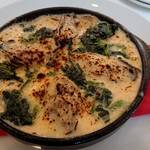 オリーブカフェ - 牡蠣とほうれん草のパスタグラタン