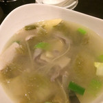 青葉 - 高菜とガツ入りスープ(840円)