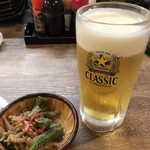 どさんこキッチン レトロなごりら - ビールとお通し