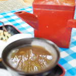 深山茶屋 - そば湯