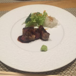 割烹一文 - まさかのステーキ