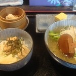 駄菓子屋 穴子拉麺 - 駄菓子屋 穴子拉麺　ランチセット 