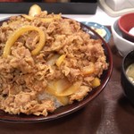 すき家 - 牛丼キング＋たまごセット