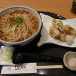 蕎麦 ひのや - 【2011.12.　再訪∞】　牡蠣天そば1150円+大盛100円