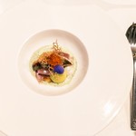 estY - 鮎スモーク、生ハムメロン