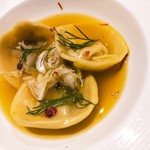 estY - 毛ガニとウニのトルテッリ