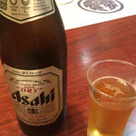すし田村 - まずはビールで乾杯♪