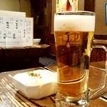 居酒屋 とっくり - 居酒屋 とっくり＠帯広　生ビール