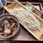 浅見茶屋  - 肉汁つけうどん大盛り