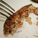 ルカンケ - テット・ド・コション（豚足・タンのゼラチン質寄せ）のソテー