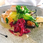 Restaurant L LOTA - 県産鮮魚のソテー アンチョビとマッシュルームのソース