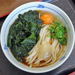 長生うどん - コロうどんｗｉｔｈ生たまご、生わかめ