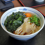 長生うどん - コロうどんｗｉｔｈ生たまご、生わかめ