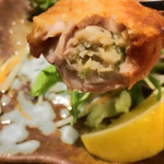 鳥吉 - 手羽餃子アップ