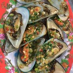 Quán Bé Mặn - ムール貝のネギ焼き