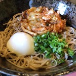 かなじ屋 - かき揚げ温玉蕎麦 大盛り