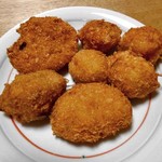 坂文精肉店 - 持ち帰った揚げ物類