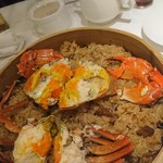 欣葉 - 名物の蟹のおこわ(19-05)