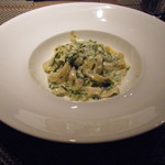 リストランテ ダ トシユキ - ウスバハギと生のりのクリームソースタリアッテッレ