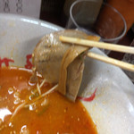 博多長浜ラーメン みよし - チャーシューはペラペラ メンマは辛味付き