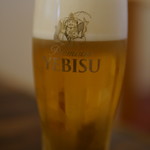 Sumiyakibarumiyaichi - 生ビール（エビス）