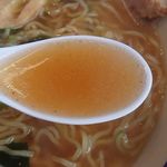 小原ラーメン - スープのアップ