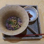 トゥ・ラ・ジョア - ●古代米の出汁粥、エゾアワビ