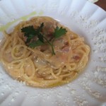 リンコントロ - 鴨とポロ葱のクリームパスタ