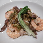 鉄板焼き Oribe - ホタルイカ他フキノトウソース