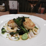 鉄板焼き Oribe - ロゼボトル、ホタテ他ブイヤベースソース