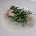 イル・チェントリーノ - 蛤とえんどう豆のスープ