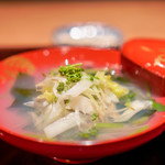 二条城ふる田 - 料理写真:蛤、 花山椒、 若芽、 牛蒡、 山菜