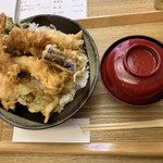 愛宕屋 - 天丼とお吸い物セット