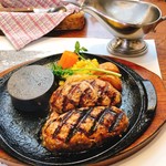 洋食 だんらんや - 網焼きハンバーグ200g   1060円税抜