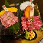 Koube Sumibiyakiniku Bazu - 希少部位3種盛り